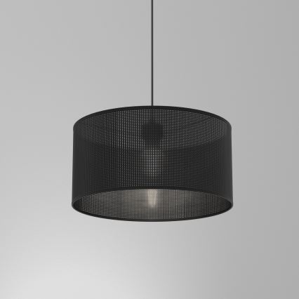 Lámpara colgante LOFT SHADE 1xE27/60W/230V diá. 40 cm negro