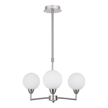Lámpara colgante LOGOS 3xG9/25W/230V cromo mate