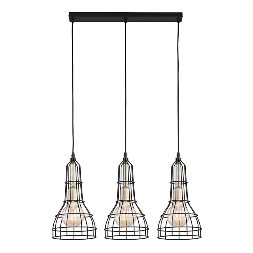 Lámpara colgante LONG 3xE27/60W/230V