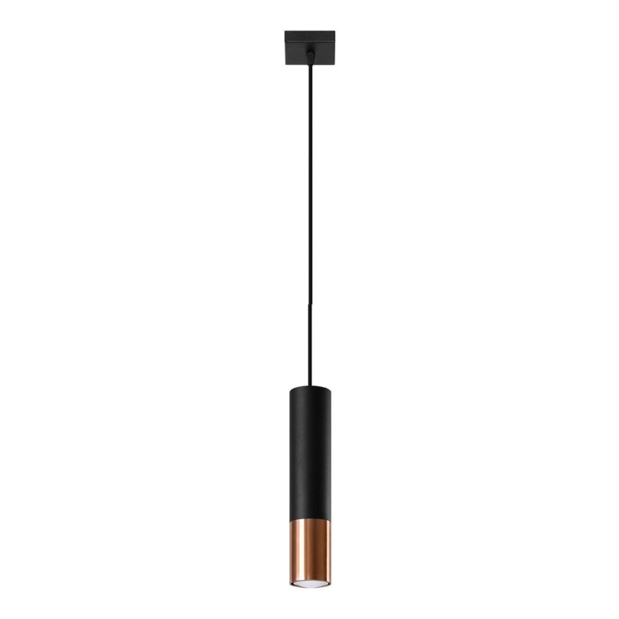 Lámpara colgante LOOPEZ 1xGU10/10W/230V negro/cobre