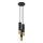 Lámpara colgante LOOPEZ 3xGU10/10W/230V redondeado negro/dorado