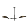 Lámpara colgante LOTUS 2xE14/10W/230V negro/dorado