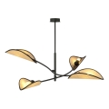 Lámpara colgante LOTUS 4xE14/10W/230V negro/beige