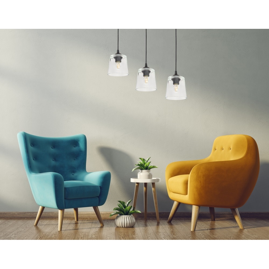 Lámpara colgante LUCEA 1xE27/15W/230V