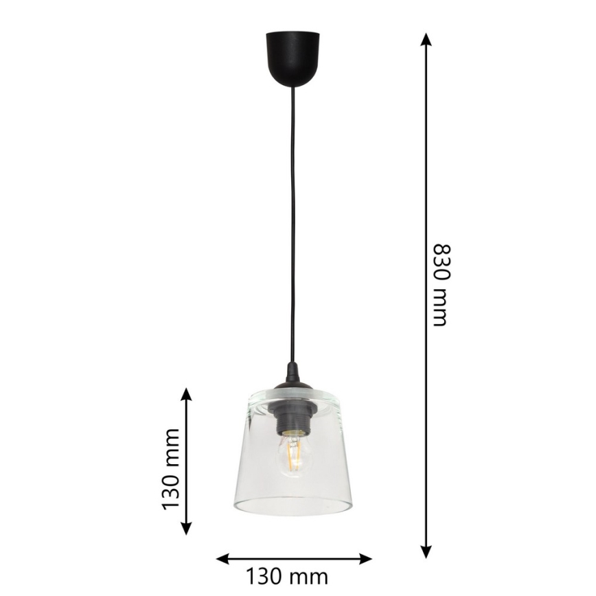 Lámpara colgante LUCEA 1xE27/15W/230V