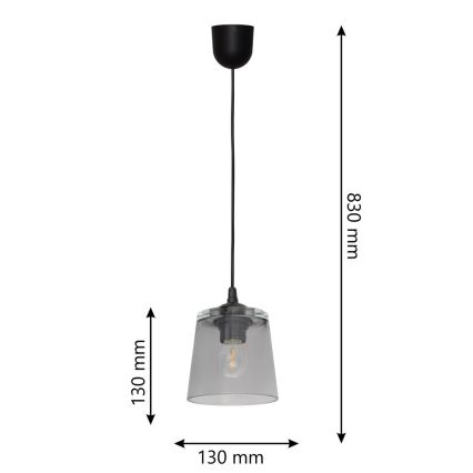 Lámpara colgante LUCEA 1xE27/15W/230V