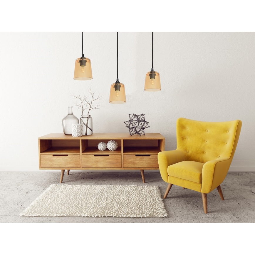 Lámpara colgante LUCEA 1xE27/15W/230V