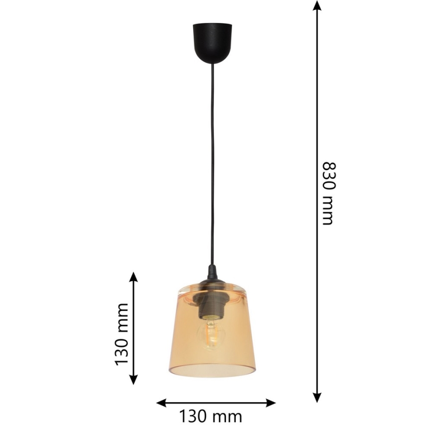 Lámpara colgante LUCEA 1xE27/15W/230V