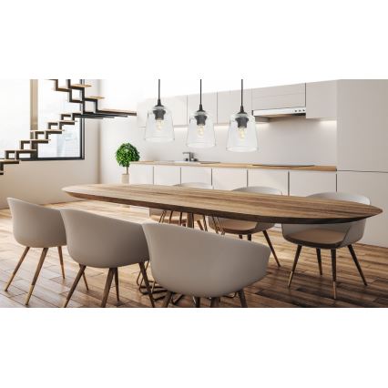 Lámpara colgante LUCEA 3xE27/15W/230V