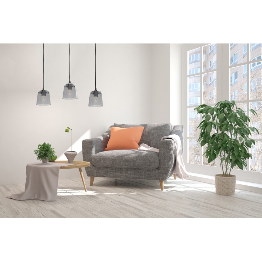 Lámpara colgante LUCEA 3xE27/15W/230V