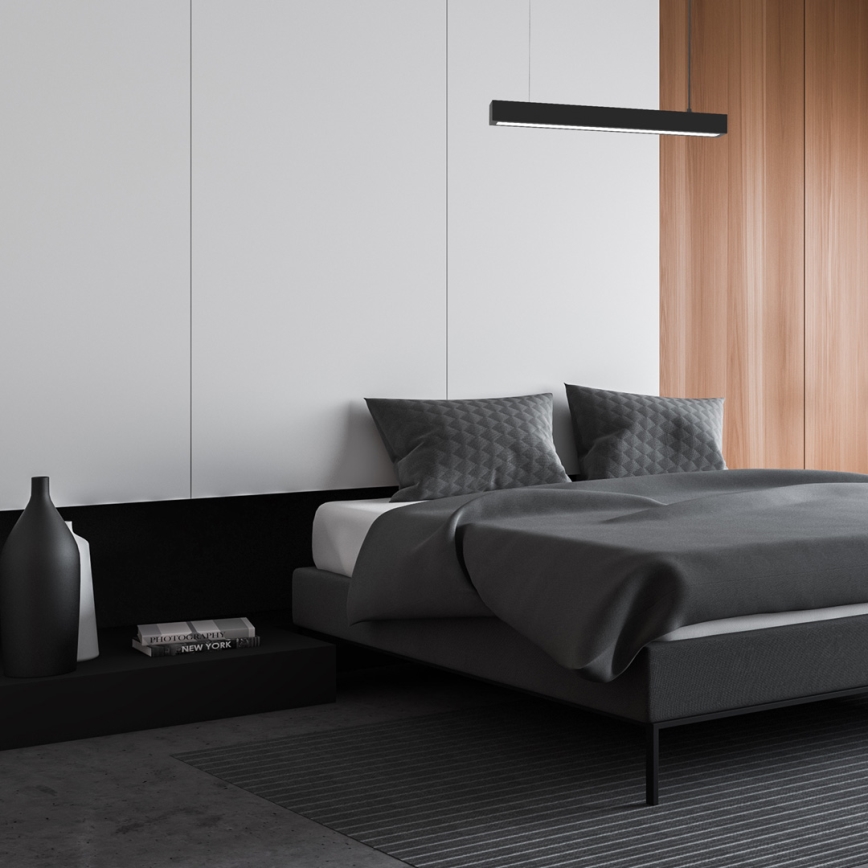 Lámpara colgante LUNGO T8 1xG13/9W/230V negro