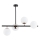 Lámpara colgante LURO 4xE14/10W/230V negro