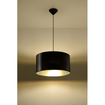 Lámpara colgante LUXOR 40 1xE27/60W/230V dorado/negro