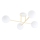 Lámpara colgante MAGNUM 4xE14/10W/230V blanco/dorado