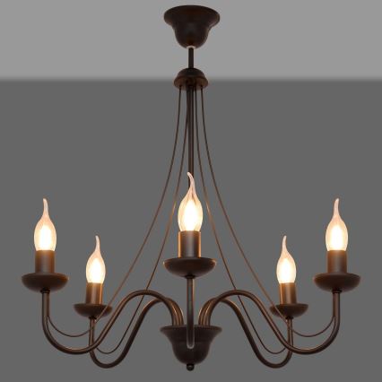 Lámpara colgante MALBO II 5xE14/10W/230V