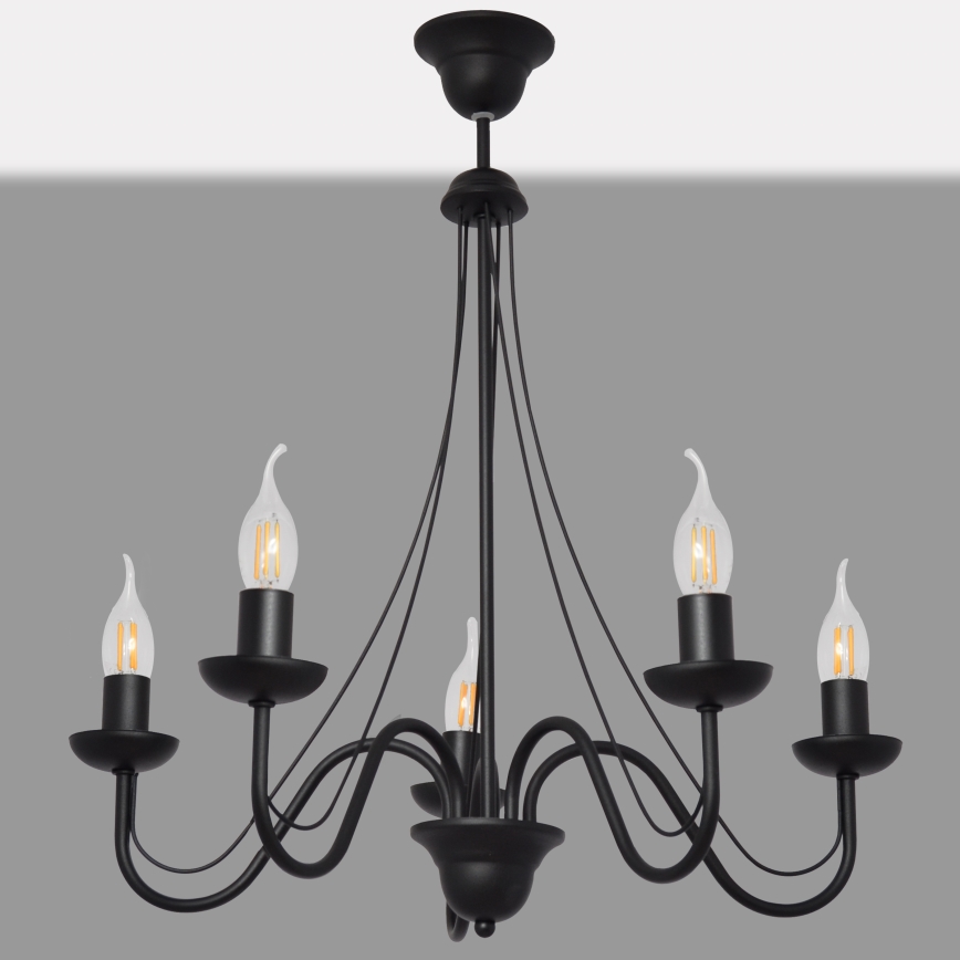 Lámpara colgante MALBO II 5xE14/10W/230V