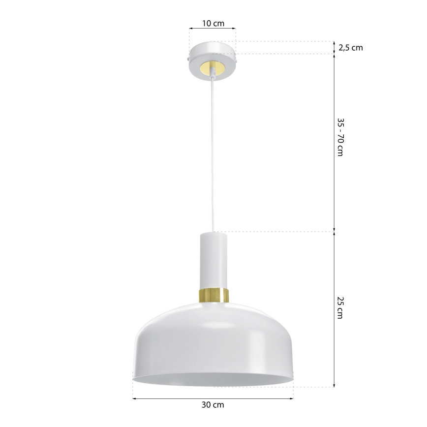 Lámpara colgante MALMO 1xE27/60W/230V