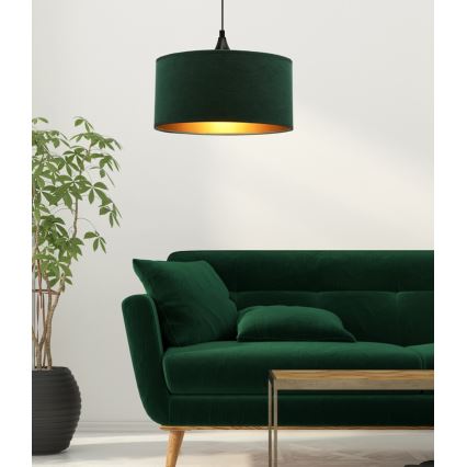 Lámpara colgante MALOTO 1xE27/60W/230V Verde