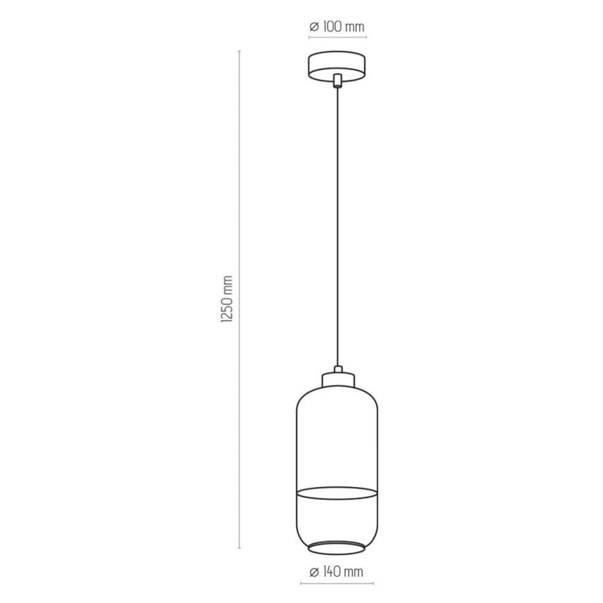 Lámpara colgante MARCO 1xE27/60W/230V blanco