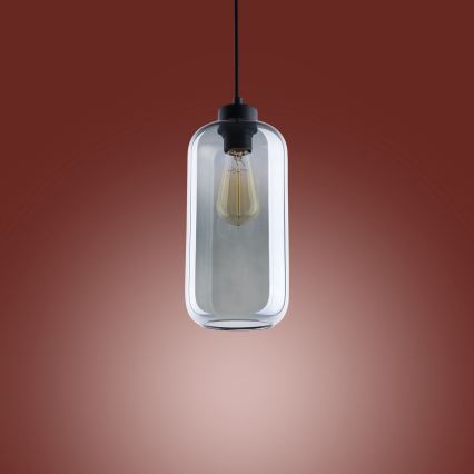 Lámpara colgante MARCO 1xE27/60W/230V negro