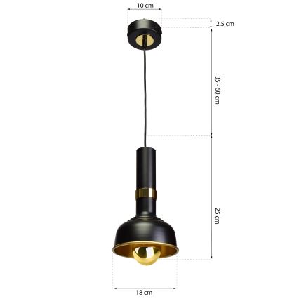 Lámpara colgante MARGO 1xE27/5,5W/230V