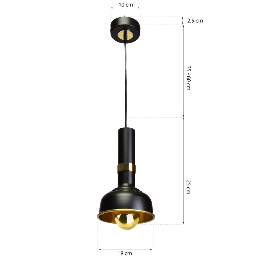 Lámpara colgante MARGO 1xE27/5,5W/230V