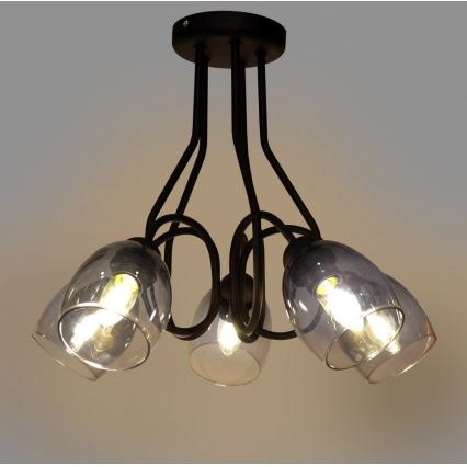 Lámpara colgante MARIETTA 5xE27/15W/230V