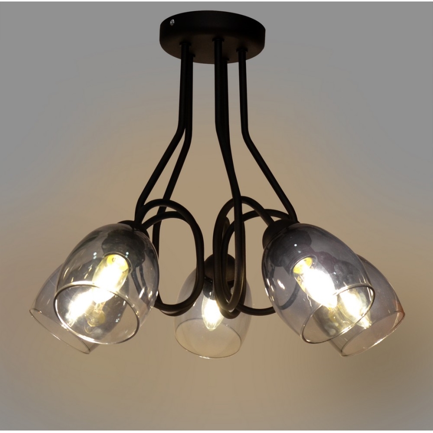 Lámpara colgante MARIETTA 5xE27/15W/230V