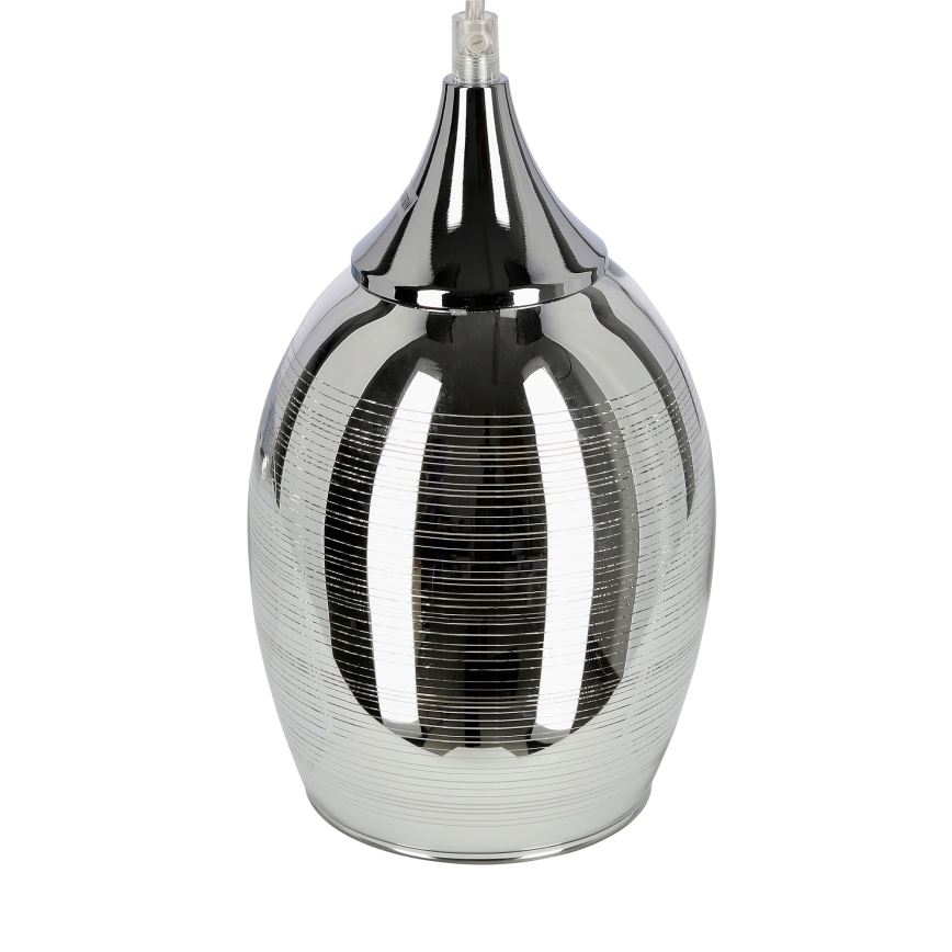 Lámpara colgante MARINA 3xE27/60W/230V cromo