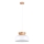 Lámpara colgante MARION 1xE27/15W/230V diá. 29,5 cm blanco