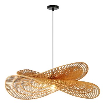 Lámpara colgante MARIPOSA 1xE27/40W/230V diá. 80 cm yute