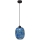 Lámpara colgante MARLBE 1xE27/60W/230V azul