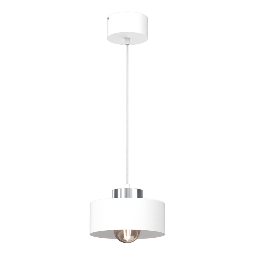 Lámpara colgante MARTI 1xE27/15W/230V blanco/cromo brillante