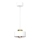 Lámpara colgante MARTI 1xE27/15W/230V blanco/dorado