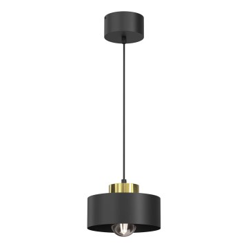 Lámpara colgante MARTI 1xE27/15W/230V negro/dorado