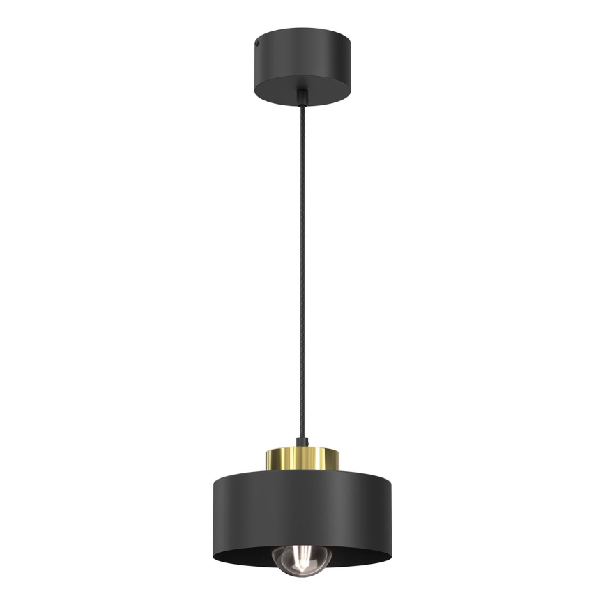 Lámpara colgante MARTI 1xE27/15W/230V negro/dorado