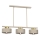 Lámpara colgante MARTI 3xE27/15W/230V beige/dorado