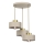 Lámpara colgante MARTI 3xE27/15W/230V beige/dorado