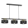 Lámpara colgante MARTI 3xE27/15W/230V negro/dorado