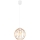 Lámpara colgante MATT 1xE27/60W/230V blanco/cobre