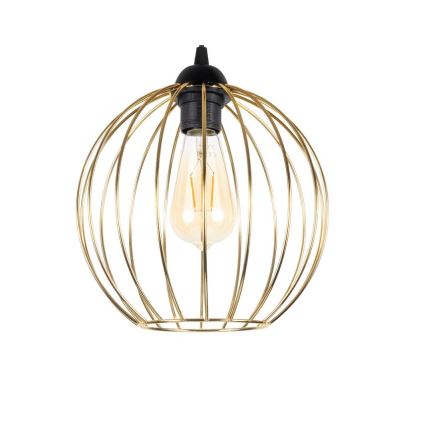 Lámpara colgante MATT 2xE27/60W/230V araña negro/dorado
