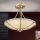 Lámpara colgante MAURO 3xE27/60W/230V diá. 42 cm bronce