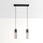 Lámpara colgante MELODY 2xE27/15W/230V negro