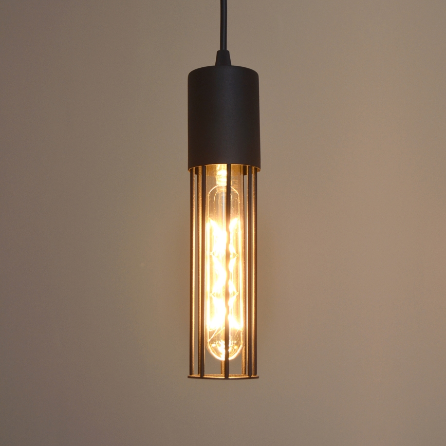 Lámpara colgante MELODY 2xE27/15W/230V negro