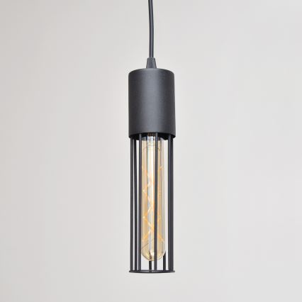 Lámpara colgante MELODY 3xE27/15W/230V negro
