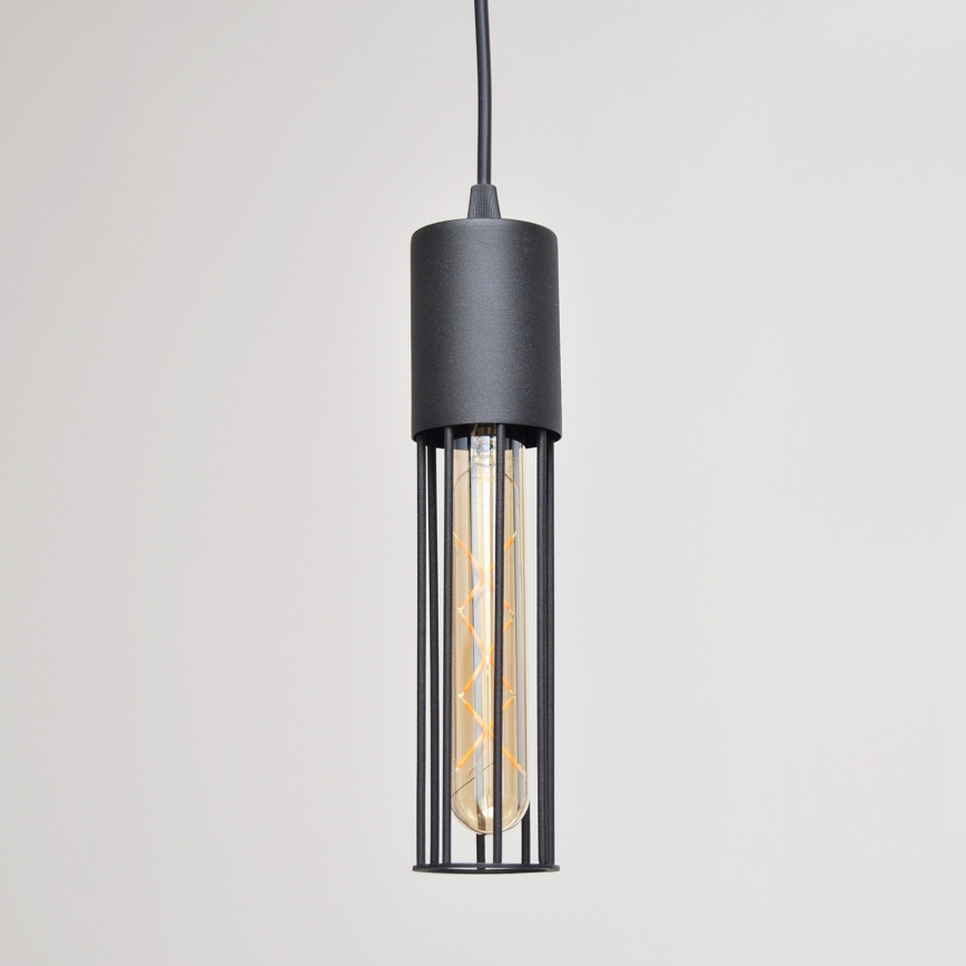 Lámpara colgante MELODY 3xE27/15W/230V negro