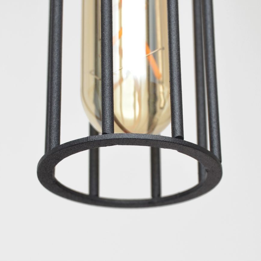 Lámpara colgante MELODY 3xE27/15W/230V negro