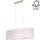Lámpara colgante MERCEDES 2xE27/40W/230V color crema/roble – FSC Certificado