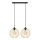 Lámpara colgante MERCURE 2xE27/15W/230V dorado/negro