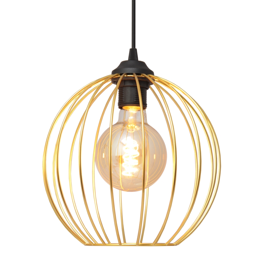 Lámpara colgante MERCURE 2xE27/15W/230V dorado/negro